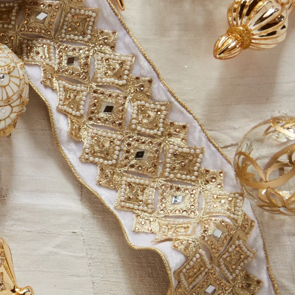 Gilded Glory Christmas Tree Ribbon